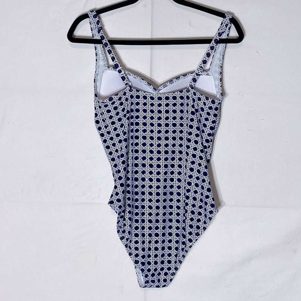 BOND-EYE Australia Navy Blue White Print One Piece Swimsuit XS - Picture 2 of 12